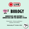 Homeostasis and response 1: Homeostasis and the Nervous System