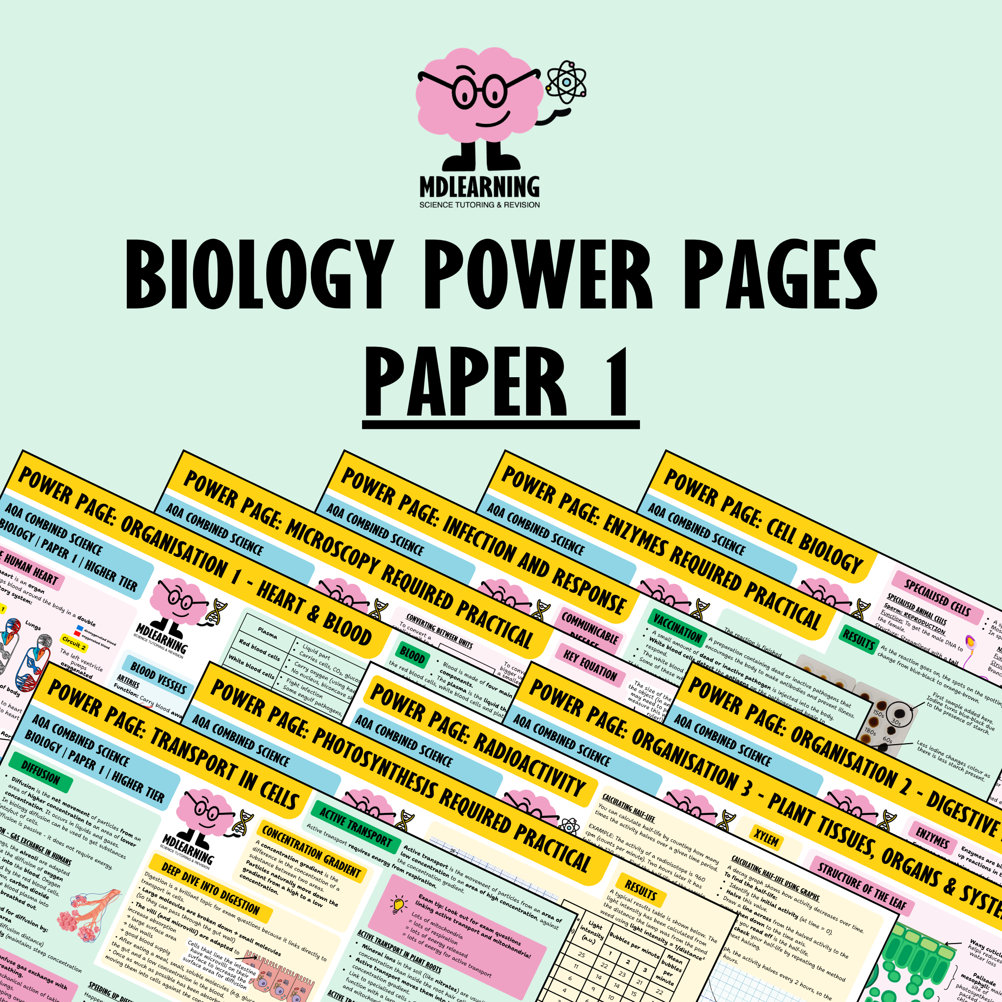 Biology Power Pages - Paper 1