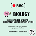 Homeostasis and response 1: Homeostasis and the Nervous System
