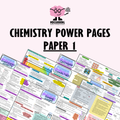 Chemistry Power Pages - Paper 1