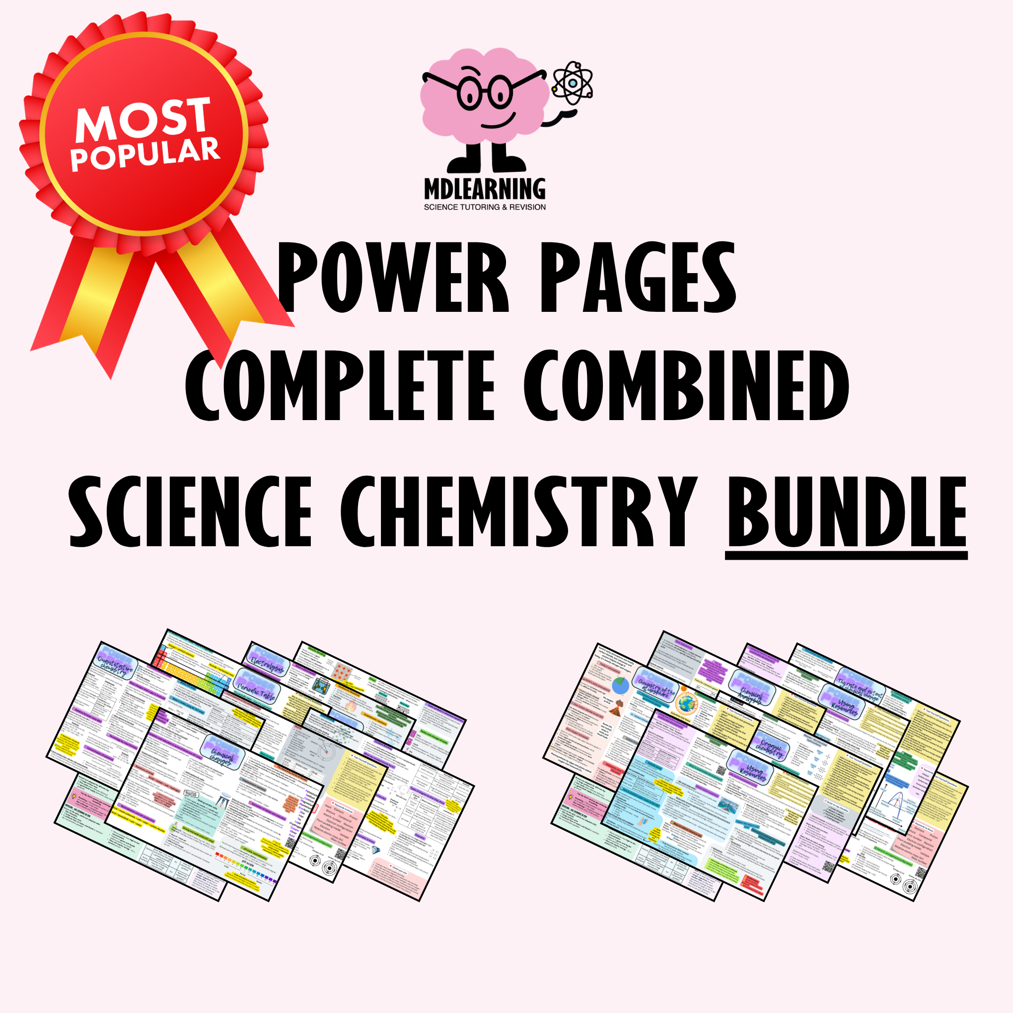 Chemistry Power Pages - Paper 1&2 BUNDLE