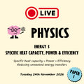 Energy 3: SHC, Power & Efficiency