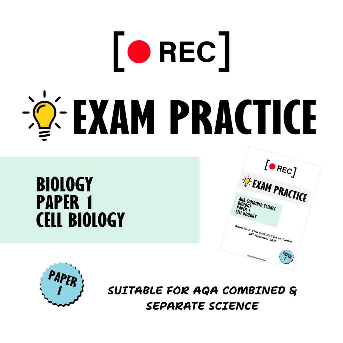 Weekly GCSE Science Exam Practice – Cell Biology