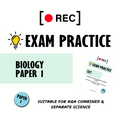 Weekly GCSE Science Exam Practice – Biology Paper 1