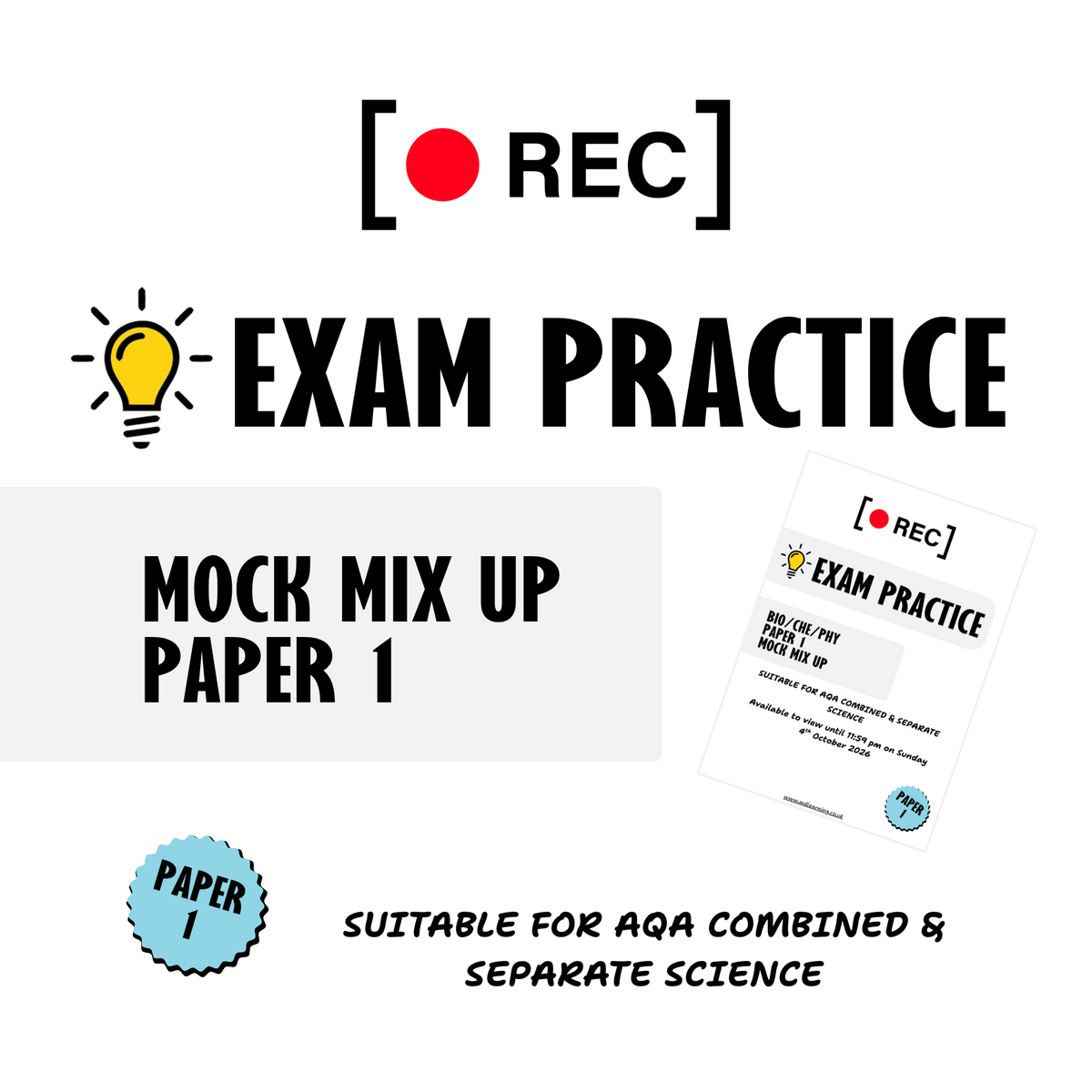Weekly GCSE Science Exam Practice – Mock Mix Up