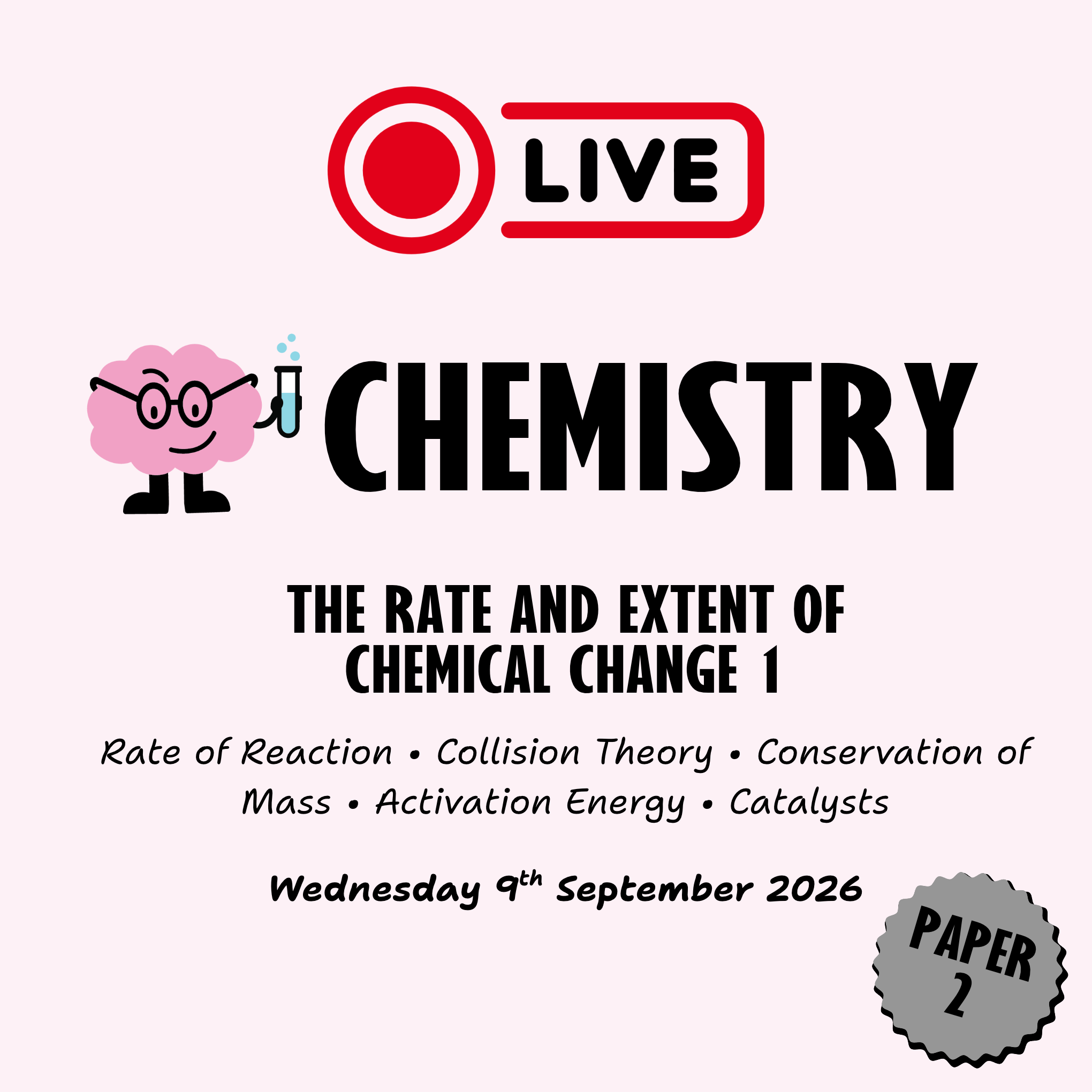 The Rate and Extent of Chemical Change 1