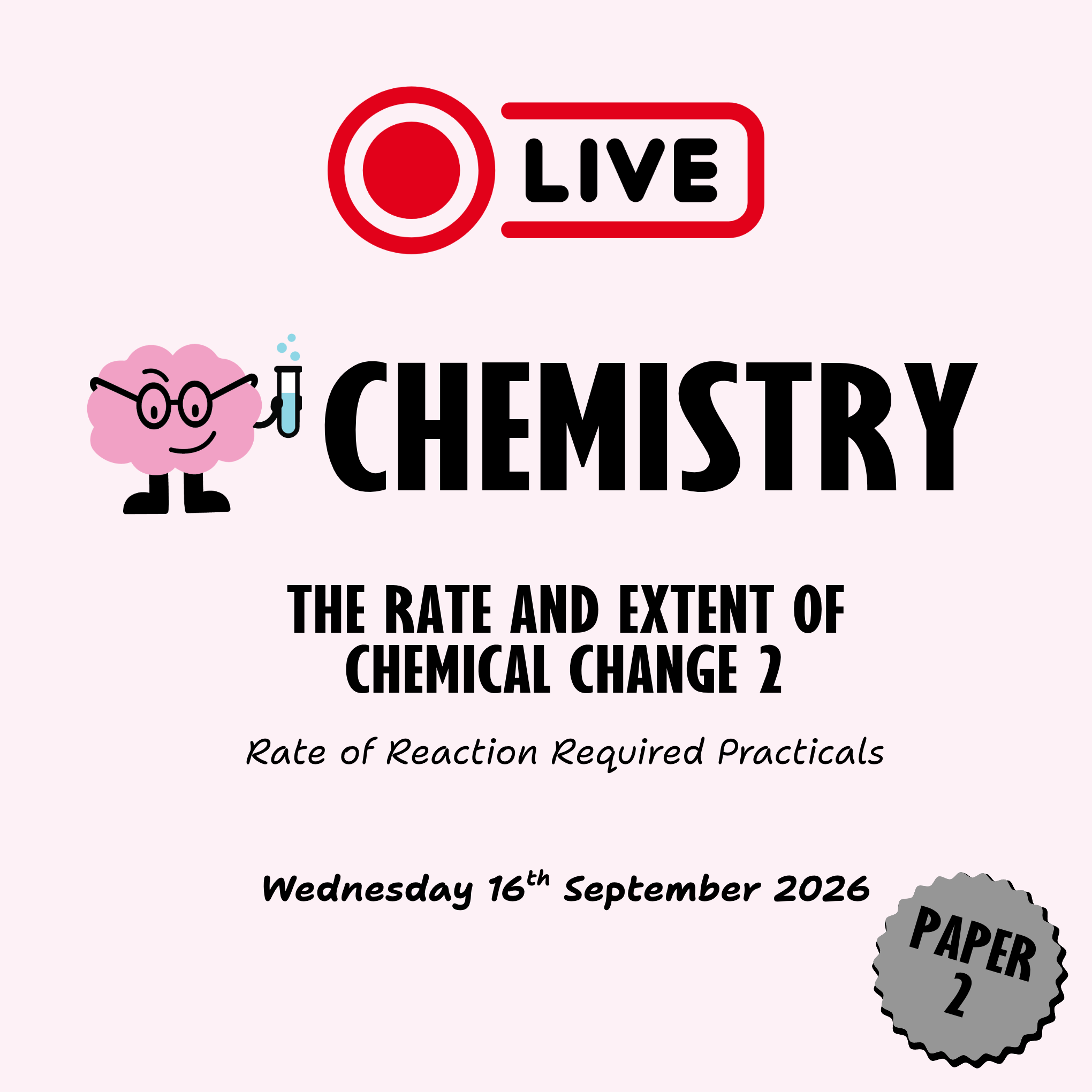 The Rate and Extent of Chemical Change 2