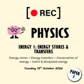 Energy 1: Energy Stores & Transfers