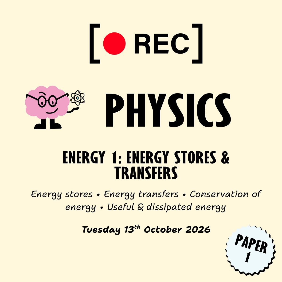 Energy 1: Energy Stores & Transfers