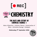 The Rate and Extent of Chemical Change 1